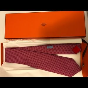 Hermès Tie Men 100 Silk New with Box